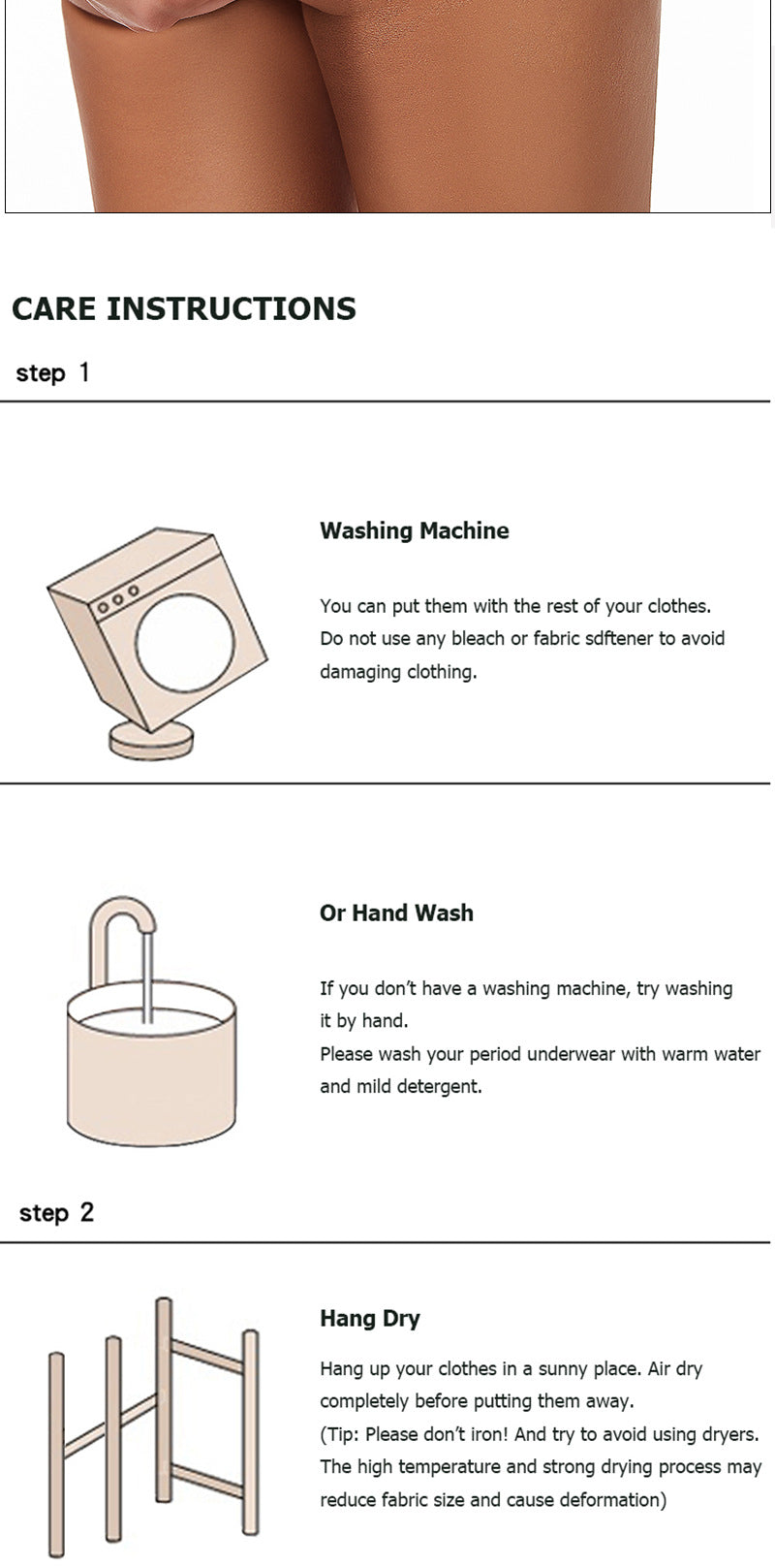 Sanliva Everyday Hero Periodenunterwäsche Schwarz